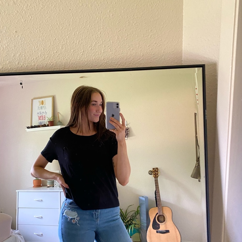 American Eagle soft and sexy black tee